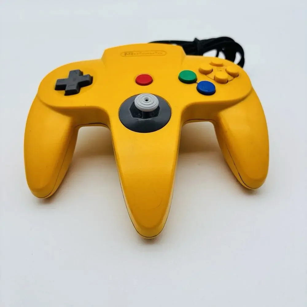 Nintendo 64 Yellow Controller NUS-005 Official N64 OEM Tested Working